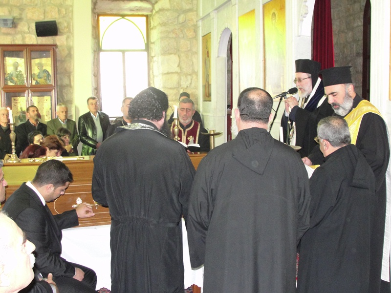 جناز الدكتور حليم القسيس في كنيسة الروم الأرثودكس في الخيام