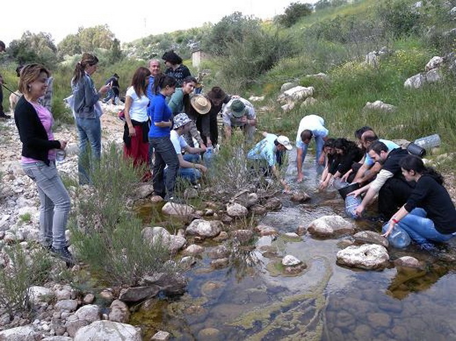حملة شبابية لتنظيف مجرى نهر الحاصباني وإنقاذ الأسماك المتبقية جراء التلوث بزيبار الزيتون