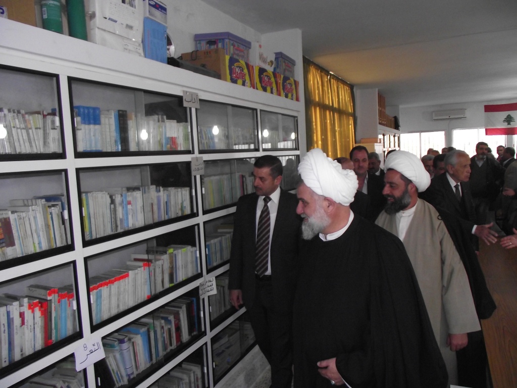 افتتاح مكتبة شهداء كفررمان