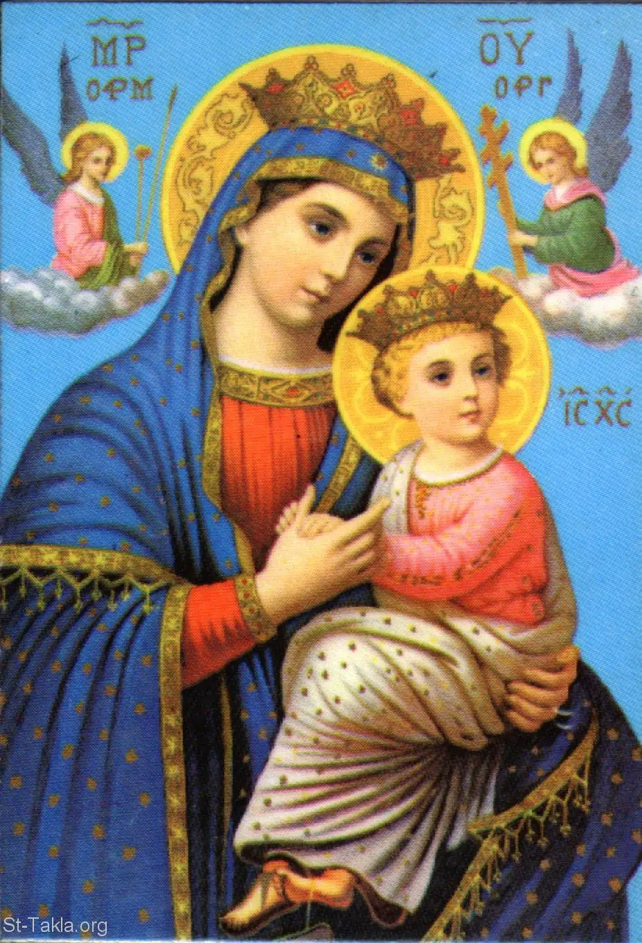 أيقونة العذراء القديسة مريم