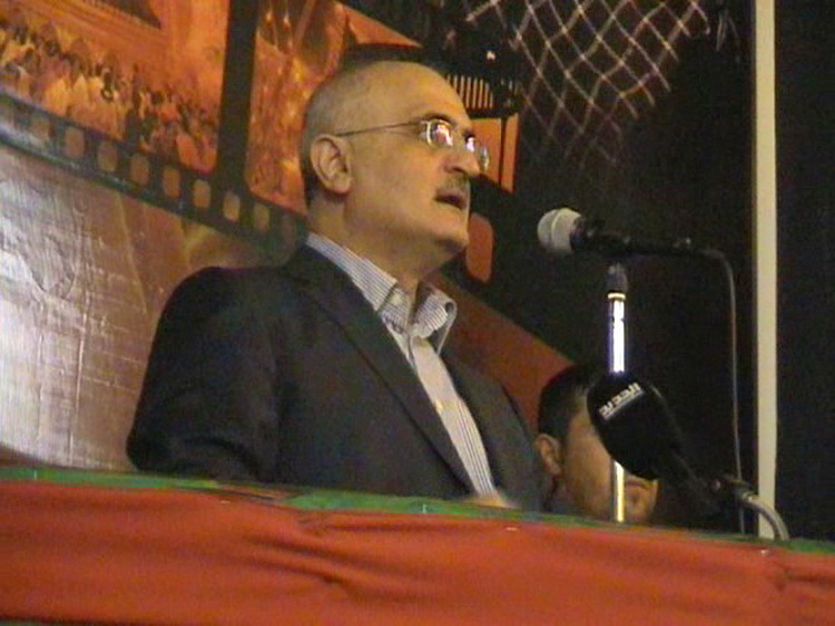 الوزير علي حسن خليل متحدثا في مجلس عاشورائي في ميس الجبل