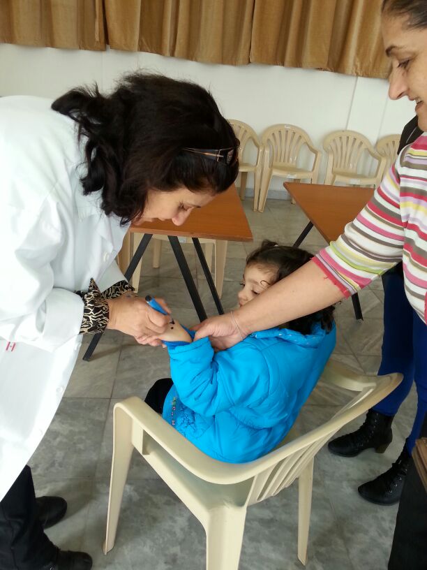 حملة تلقيح ضد مرض شلل الاطفال في مرجعيون بالتعاون مع جمعية نور