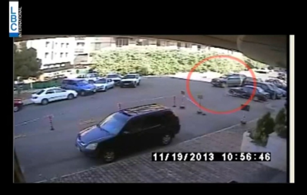 السيارة المستعملة في إنفجارا السفارة الايرانية في لقطات كاميرات المراقبة