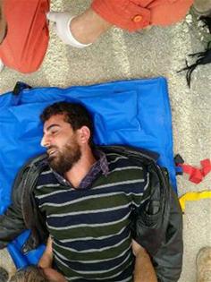 جريح سوري تم إسعافه في «مستشفى جب جنين»
