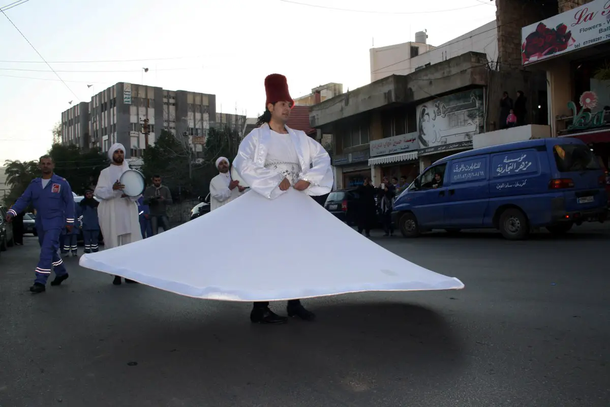 رقص مولوي في مدينة النبطية