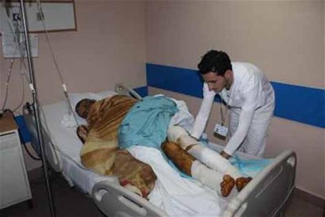 الراعي حريبة يتلقى العلاج في مستشفى جبل عامل
