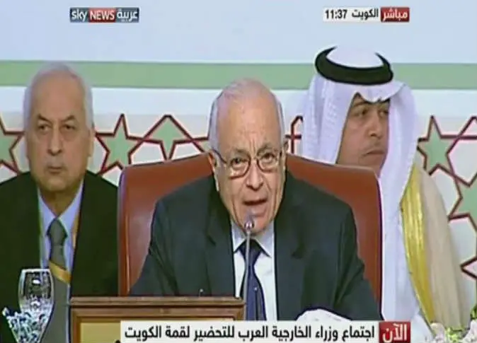 نبيل العربي في الاجتماع التحضيري للقمة العربية 2014