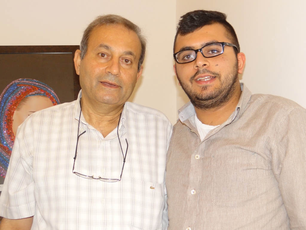 الدكتور عدنان عبّود، عضو الهيئة الإدارية، وإبنه حسام