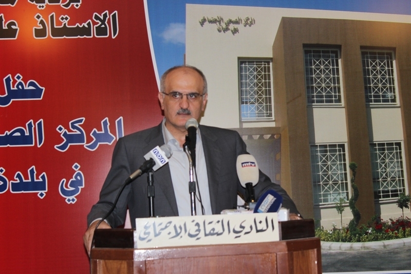 الوزير علي حسن خليل متحدثا في احتفال بني حيان