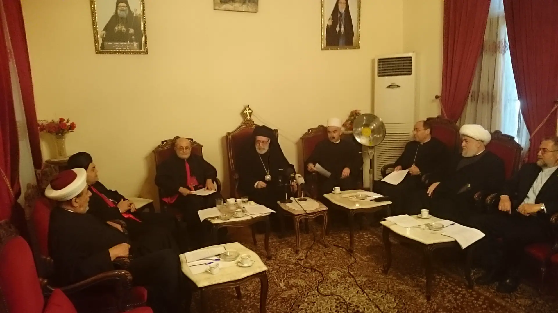  لقاء الرؤساء الطوائف الروحية للجنوب في مطرانية مرجعيون الاورثوذكس