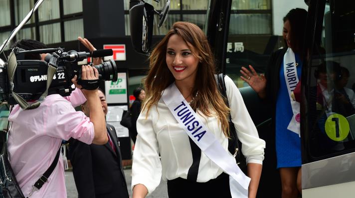 وهيبة العريس، ملكة جمال تونس (فرانس برس)