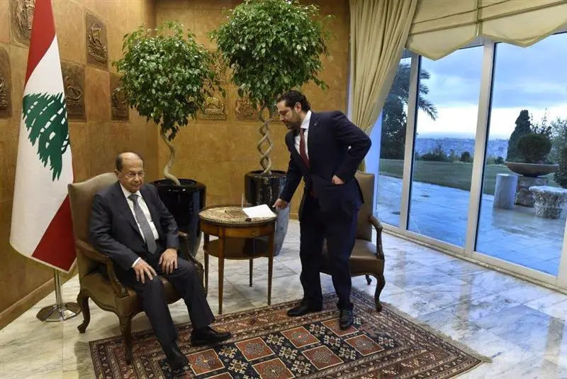  الحريري أبدى تراجعاً خلال زيارته بعبدا وعاد للحديث عن 24 وزيراً 