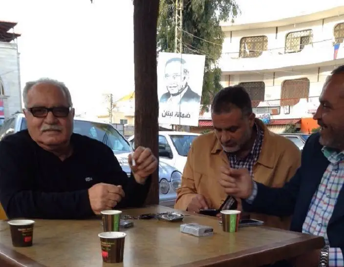 الدكتور علي نصرت اسماعيل عبدالله رئيس بلدية الخيام مع المهندس أحمد زريق والحاج رياض القلوط