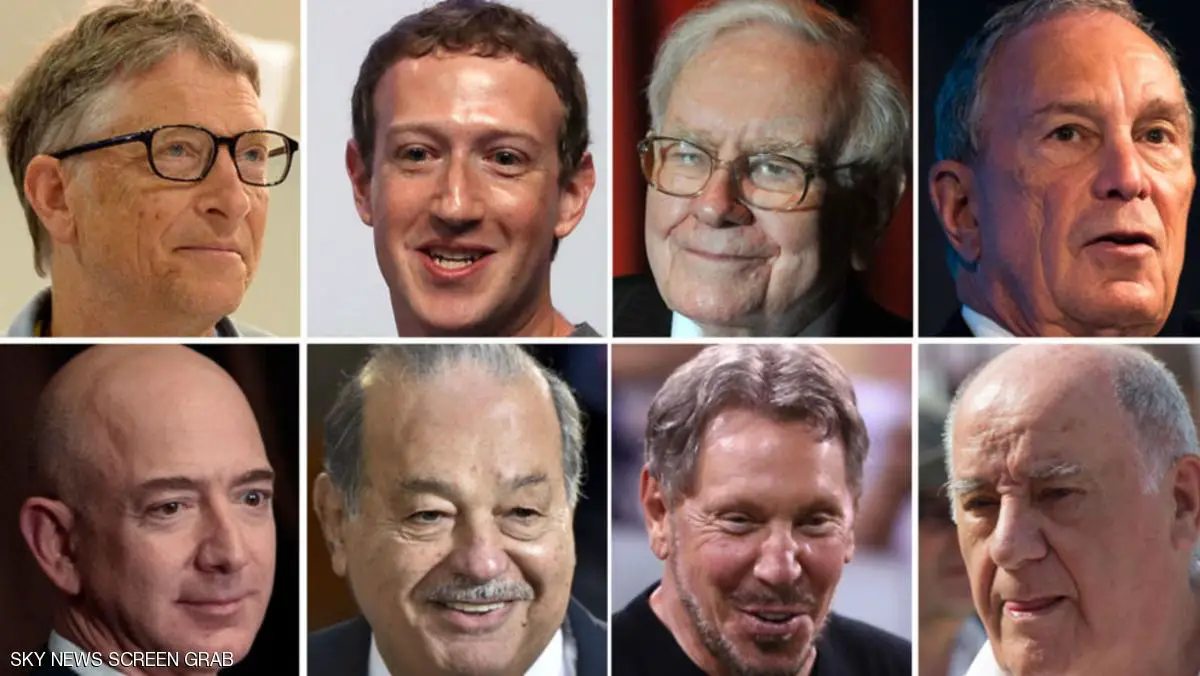 8 أثرياء في قائمة أكثر رجال العالم ثراءً