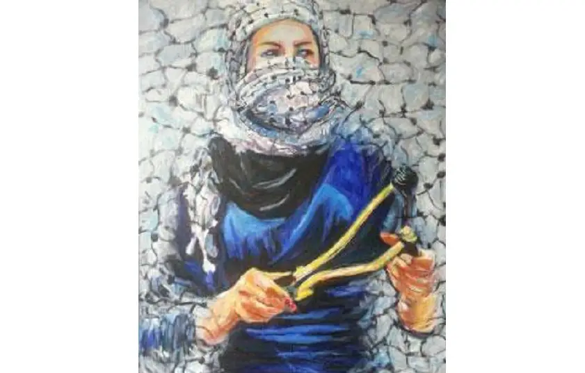 «انتفاضة» ليوسف غزاوي (أكريليك على قماش ـــ 70 × 100 سنتم ــ 2015)