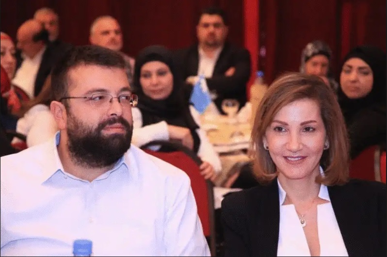 الأمين العام لتيار المستقبل، أحمد الحريري والمرشحة ديما جمالي