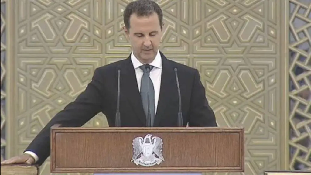 الرئيس السوري بشار الأسد حيث أدى يوم السبت اليمين الدستورية رئيسا لولاية رابعة