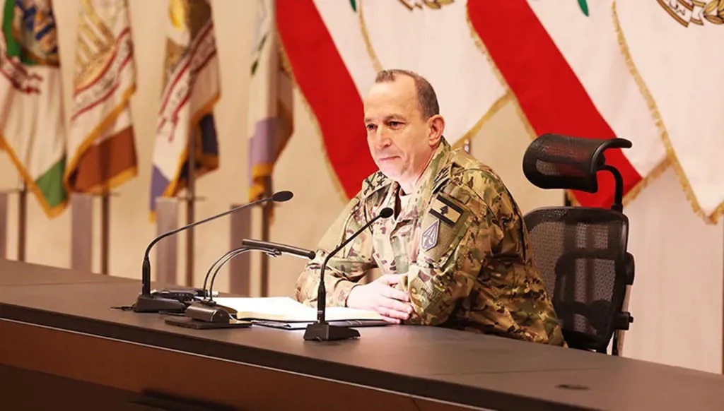 قائد الجيش العماد رودولف هيكل. (النهار)