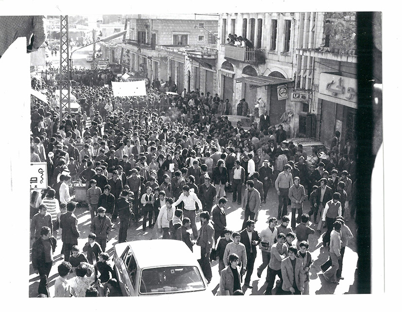 تظاهرة بالنبطية من شرفة إستديو رامز 1972
