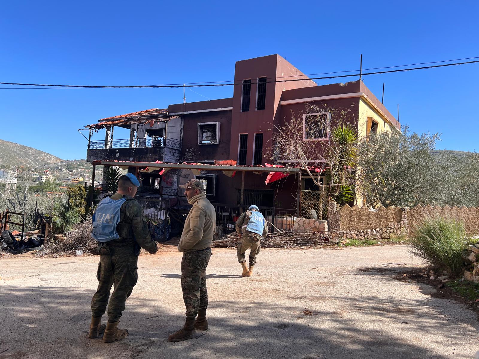 المنزل الذي عُثر فيه على أحد المقذوفات