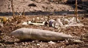 العثور على قذيفة هاون من مخلفات العدو الاسرائيلي في بلدة الخيام
