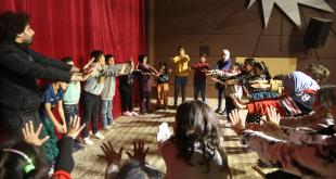 جمعية تيرو للفنون تنظم تدريبات للأطفال النازحين من الحرب في المسرح الوطني اللبناني صور‎