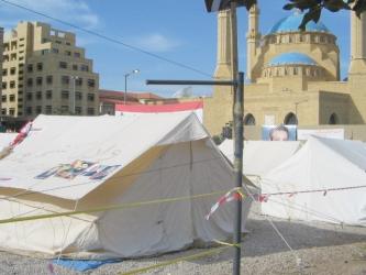 اعتصام المعارضة وسط بيروت