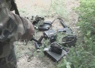 اسلحة وعتاد غنمها المقاومون في مارون الراس (خاص المنار)