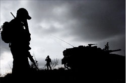 تدريبات عسكرية إسرائيلية في الجولان<br> المحتل في 13 حزيران الماضي