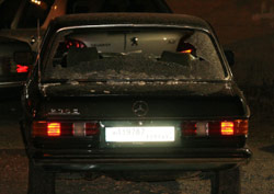 السيارة التي قضى فيها القادري وزوجته