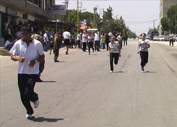 المشاركون على بولفار مرجعيون