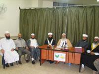 الزغبي وقادة سلفيون من منطقة العرقوب خلال المؤتمر الصحفي أمس (تصوير: حسين حديفة)