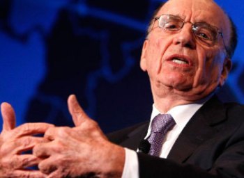 روبرت مردوخ متحدّثاً خلال مؤتمر نظّمته صحيفة «وول ستريت جورنال» الأسبوع الفائت