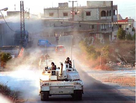 أشكال سابق حصل بين اليونيفل والأهالي في خربة سلم أثناء محاولة قوات الطوارئ الدولية دهم أحد المنازل