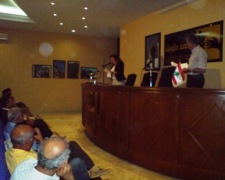 خلال حفل تكريم فريق العمل القطري