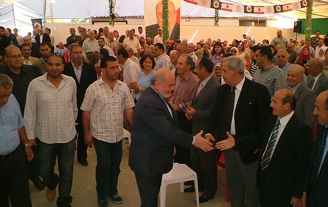 أسعد حردان لحظة وصوله إلى المهرجان