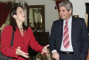 أحمد الأسعد والسفيرة الأمريكية