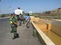 خلال عملية شفط المياه