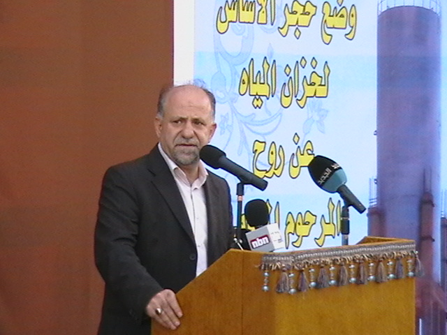 راعي الاحتفال الدكتور قبلان عضو هيئة الرئاسة في \