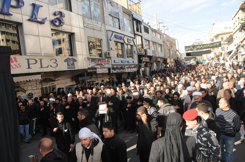 مقدمة مسيرة التاسع من عاشوراء في النبطية