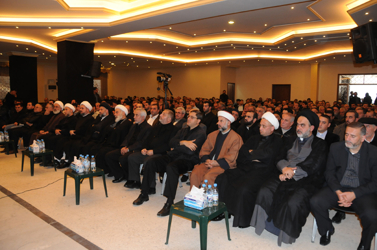 الحضور في تأبين ابو جعفر في جبشيت-تصويرسامروهبي