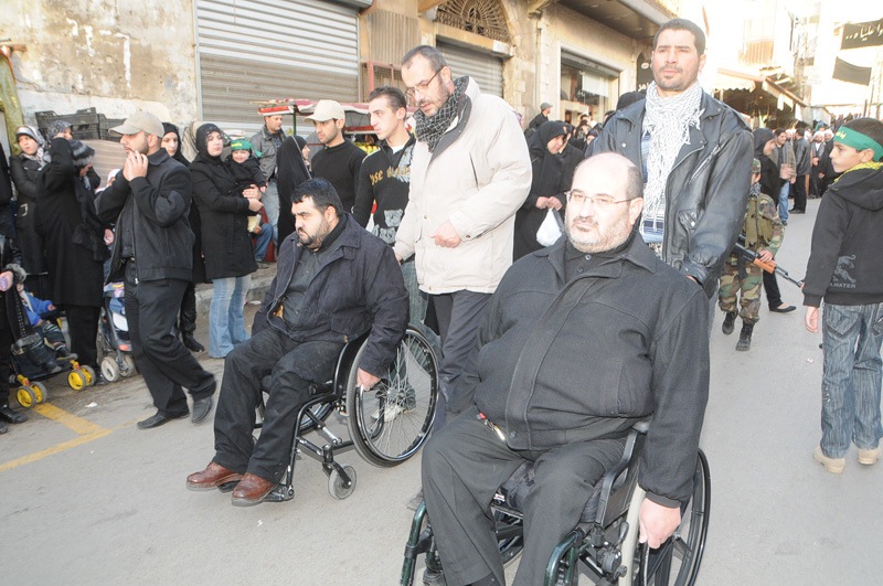 جرحي المقاومة  شاركوا في مسيرة النبطية