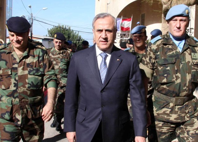 الرئيس سليمان وقائد اليونيفل وقائد الجيش