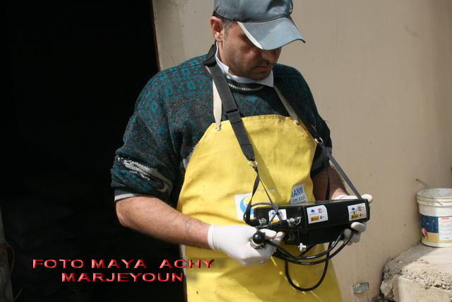 جهاز الايكو المقدم من الجمعية الاسبانية بواسطة مؤسسة معوض – صورة مايا العشي – مرجعيون