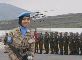 فرح أثناء عملها