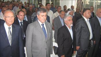 صالح والسفير السوري وطبارة في مقدمة الاحتفال