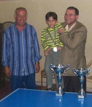 الرئيس علي زريق والاستاذ كامل زعرور وشبل خيامي رياضي