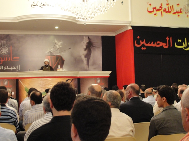 جانب من إحياء أسبوع المرحوم باسل حسّان في حسينية الخيام