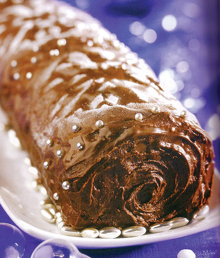  Buche de Noel  بشرى بقدوم العيد وشكل يشعر بالدفء