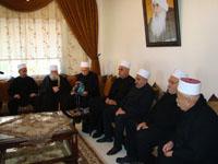 جانب من اجتماع المرجعيات الدرزية في حاصبيا